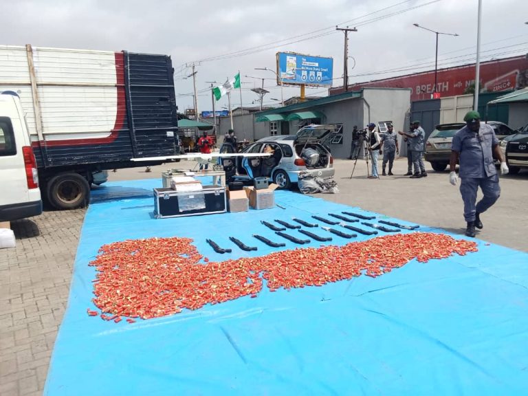 FOU ‘A’ INTERCEPTS 14 FIREARMS, INDUSTRIAL DRONES AND AMMUNITION WORTH OVER ₦377.1 MILLION